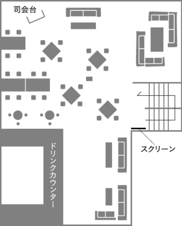 会場レイアウト例　図表